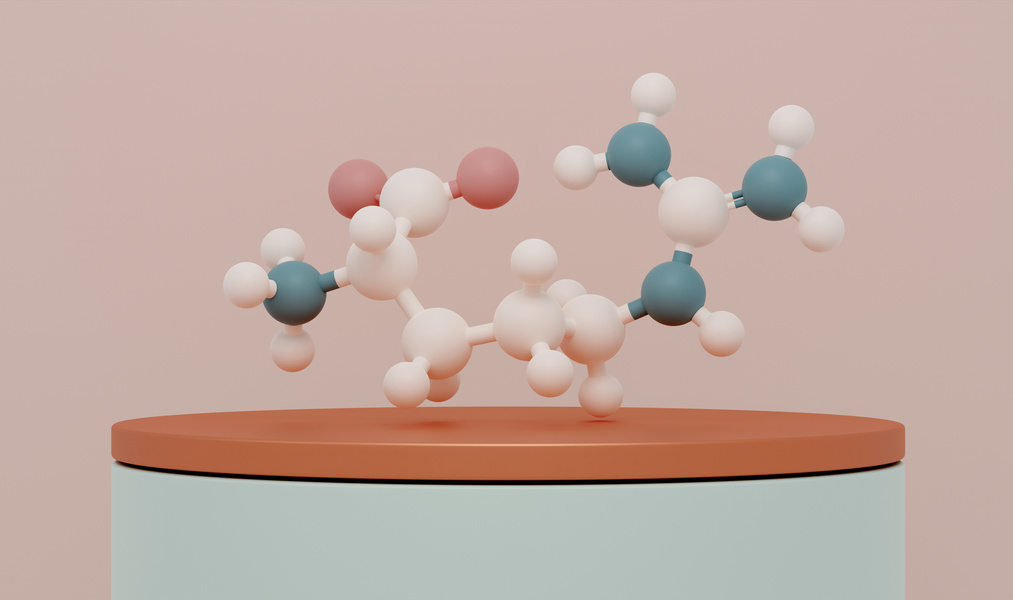  Amino Acid Molecule Compound 3D Rendering