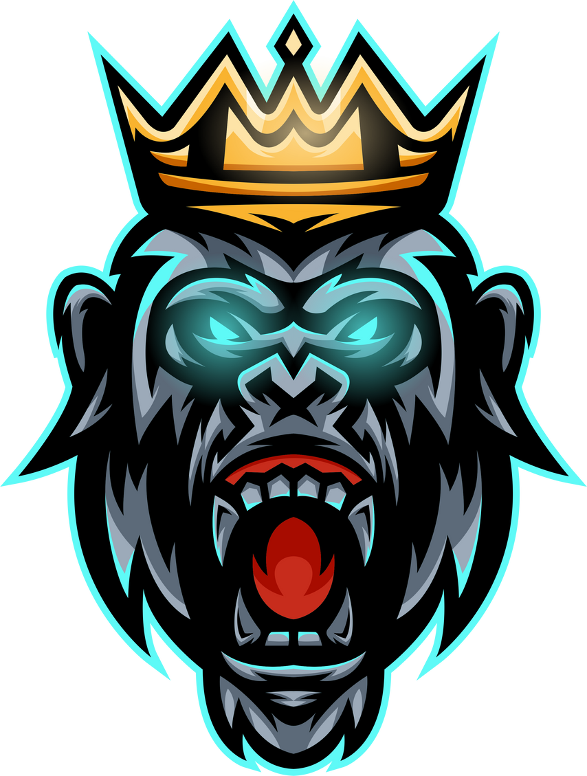 Gorilla esport design logo template
